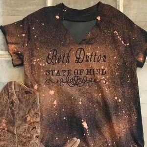 Beth Dutton State of Mind custom bleach shirt